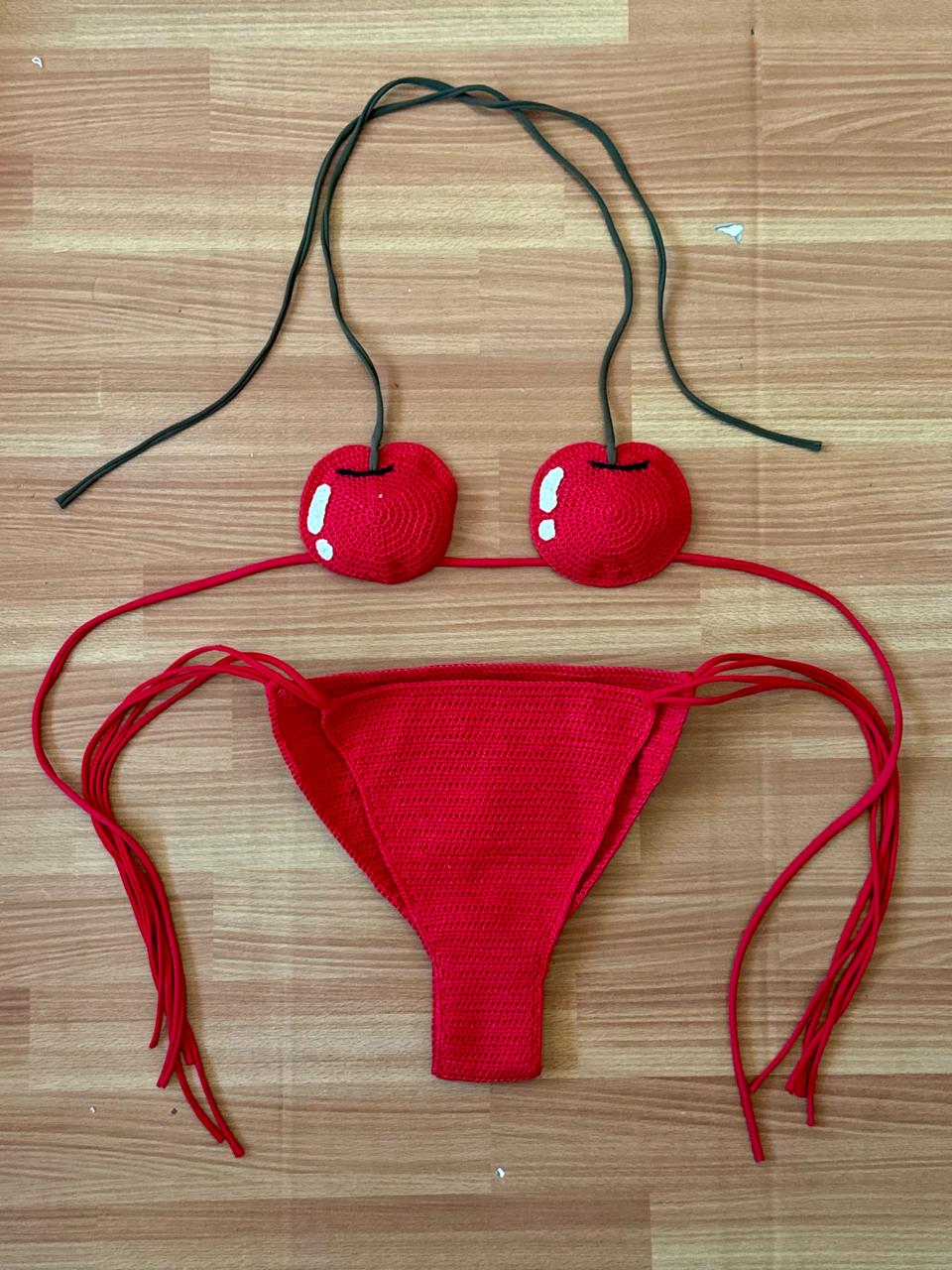 Cherry Mamacita Crochet Bottoms